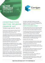 Construction sector: reverse charge VAT